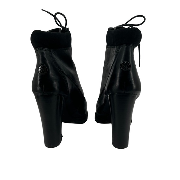 BCBGeneration Black Leather BG-Maude Block Heel Platform Boots Size 10 Women’s - Picture 8 of 16